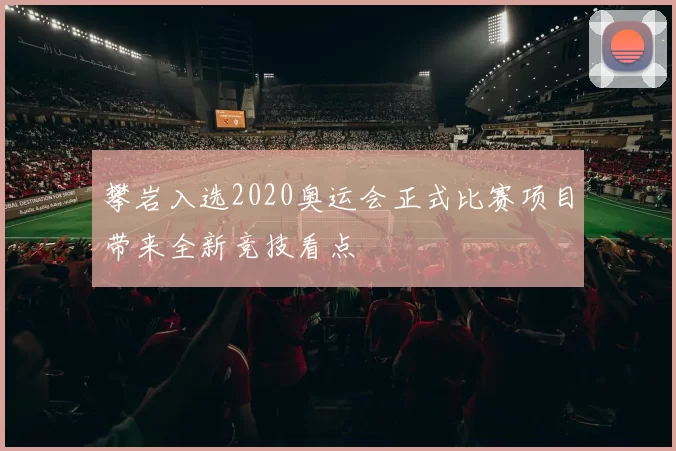 攀岩入选2020奥运会正式比赛项目带来全新竞技看点
